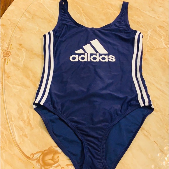 Adidas One-Piece Logo Swimsuit Size Medium & XL - Picture 2 of 5